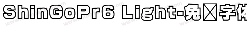 ShinGoPr6 Light字体转换